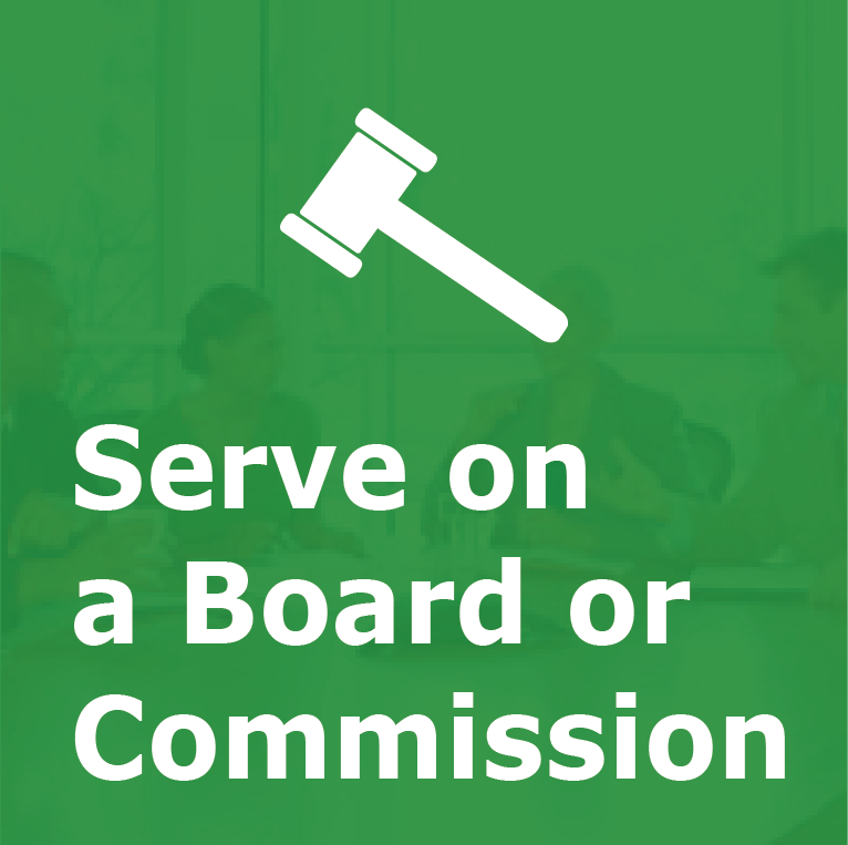 serve on a board or commission